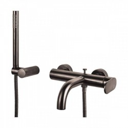 Μπαταρία λουτρού Armando Vicario Slim 5000100–410 Black Brushed